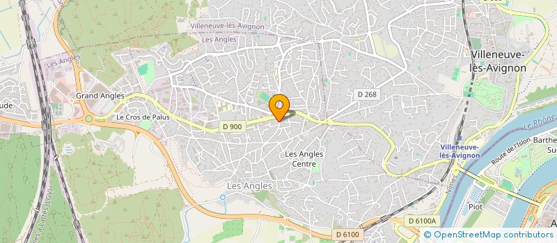 localisation de l'entreprise MONSIEUR CYRIL JEAN  LES ANGLES