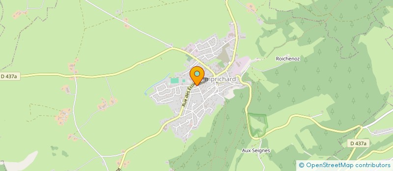 localisation de l'entreprise MONSIEUR CYRIL JEUNOT  DAMPRICHARD