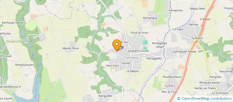 localisation de l'entreprise MONSIEUR CYRIL JEZEGOU  TREMEOC