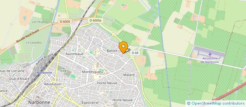 localisation de l'entreprise MONSIEUR CYRIL JONQUA  NARBONNE