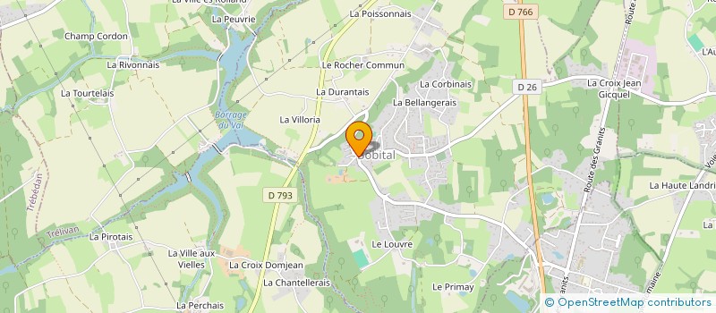 localisation de l'entreprise MONSIEUR CYRIL KERANTERFF  BOBITAL