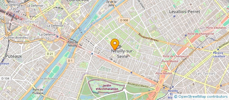 localisation de l'entreprise MONSIEUR CYRIL KLAJER à NEUILLY-SUR-SEINE
