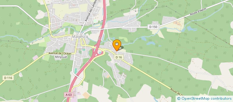 localisation de l'entreprise MONSIEUR CYRIL LABEQUE  MAGESCQ