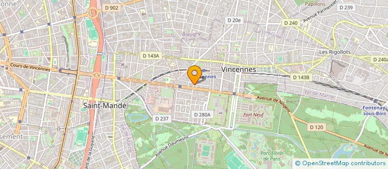 localisation de l'entreprise MONSIEUR CYRIL LACHKAR à VINCENNES