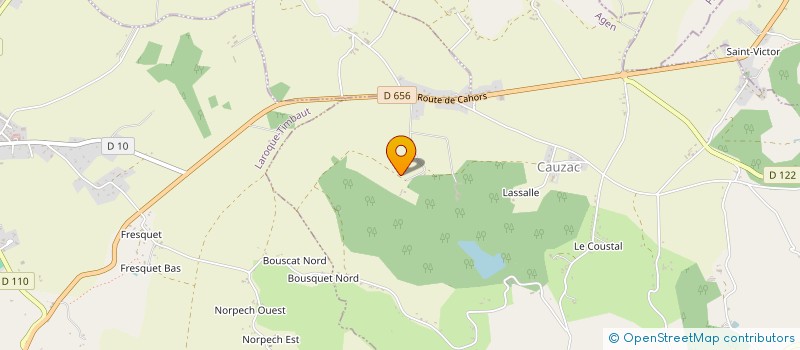 localisation de l'entreprise MONSIEUR CYRIL LACOMBE  BEAUVILLE