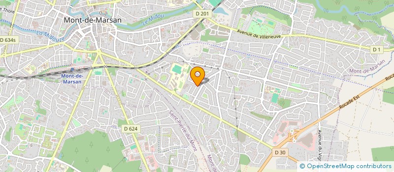 localisation de l'entreprise MONSIEUR CYRIL LAFARGUE  MONT-DE-MARSAN