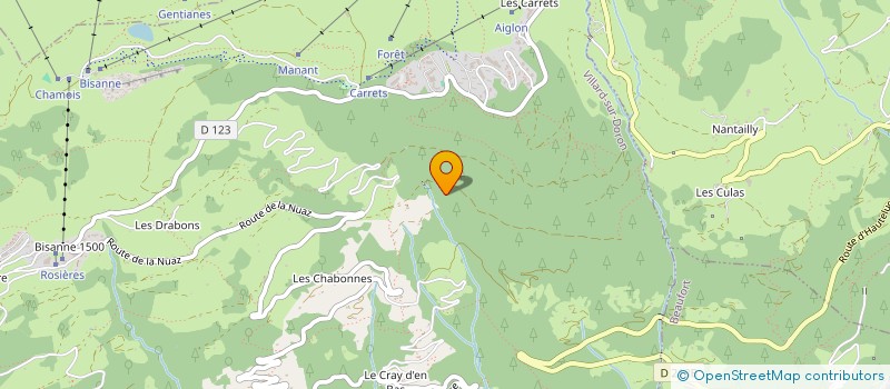 localisation de l'entreprise MONSIEUR CYRIL LAFORGE  VILLARD SUR DORON