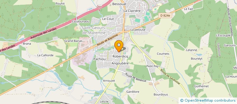 localisation de l'entreprise MONSIEUR CYRIL LAHARGOU  SAINT-GEOURS-DE-MAREMNE