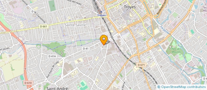 localisation de l'entreprise MONSIEUR CYRIL LAMARRE  SAINT-ANDRE-LES-VERGERS