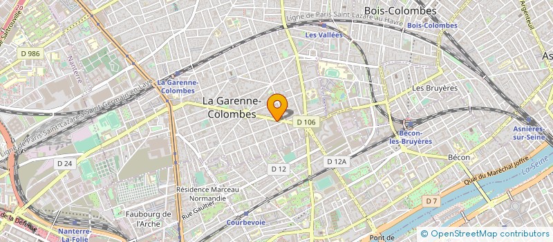 localisation de l'entreprise MONSIEUR CYRIL LAMPRE à LA GARENNE-COLOMBES