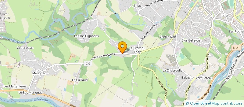 localisation de l'entreprise MONSIEUR CYRIL LAPLAUD à ISLE
