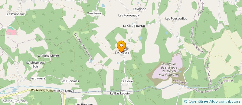 localisation de l'entreprise MONSIEUR CYRIL LAROUMAGNE  BASSILLAC ET AUBEROCHE