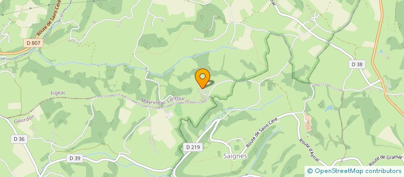 localisation de l'entreprise MONSIEUR CYRIL LASFARGUES  MAYRINHAC-LENTOUR
