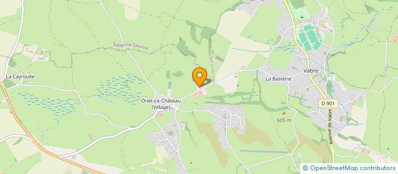 localisation de l'entreprise MONSIEUR CYRIL LAYROLLE  ONET-LE-CHATEAU