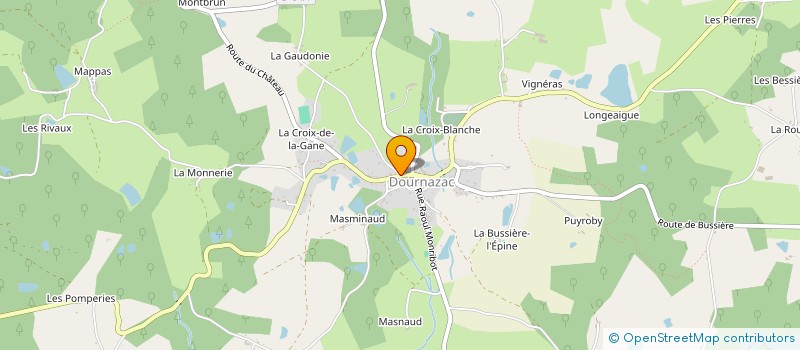 localisation de l'entreprise MONSIEUR CYRIL LE BOULANGER à DOURNAZAC