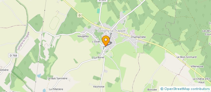 localisation de l'entreprise MONSIEUR CYRIL LE BOZEC à SOLIGNY-LA-TRAPPE