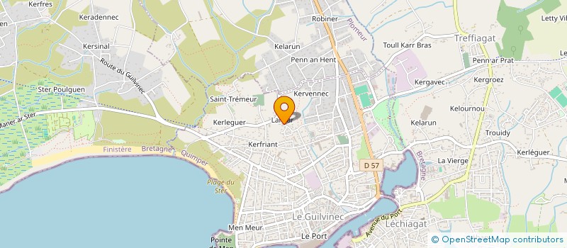 localisation de l'entreprise MONSIEUR CYRIL LE FLOC'H  GUILVINEC