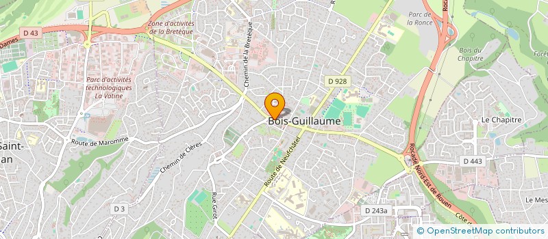 localisation de l'entreprise MONSIEUR CYRIL LE ROUX à BOIS-GUILLAUME