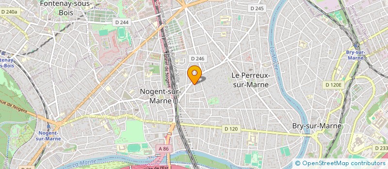 localisation de l'entreprise MONSIEUR CYRIL LEBEAU  LE PERREUX-SUR-MARNE