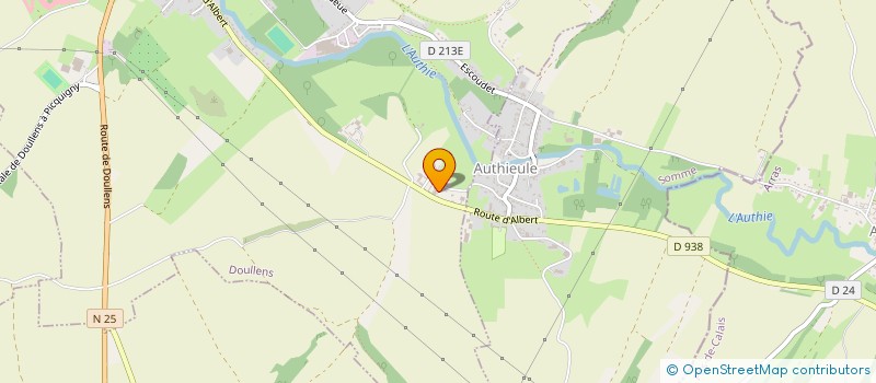 localisation de l'entreprise MONSIEUR CYRIL LEBRUN  DOULLENS