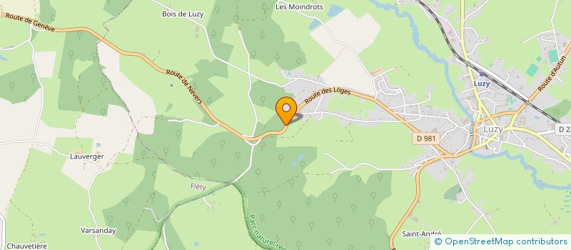 localisation de l'entreprise MONSIEUR CYRIL LECOANET à LUZY