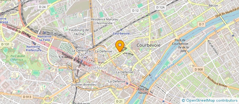 localisation de l'entreprise MONSIEUR CYRIL LEFEVRE à COURBEVOIE