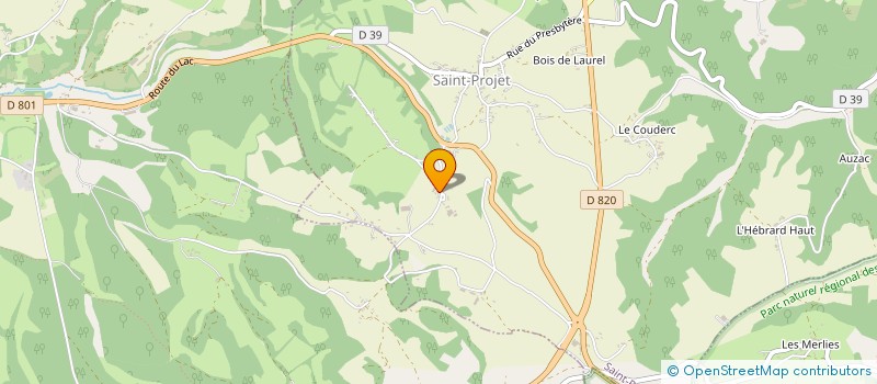 localisation de l'entreprise MONSIEUR CYRIL LEMOINE à SAINT-PROJET