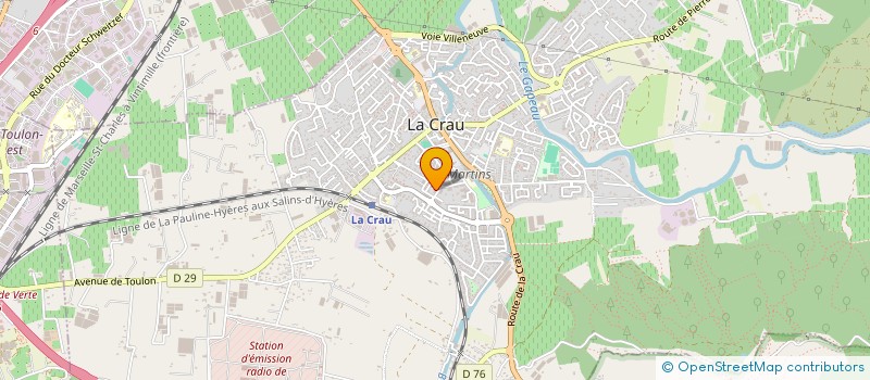 localisation de l'entreprise MONSIEUR CYRIL LENOIR  LA CRAU