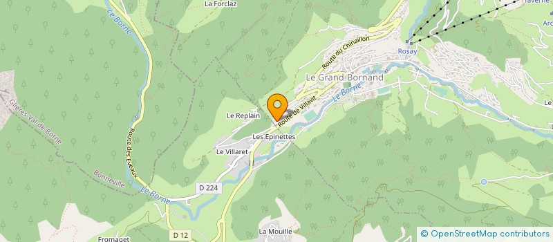 localisation de l'entreprise MONSIEUR CYRIL LEPEZEL  LE GRAND-BORNAND