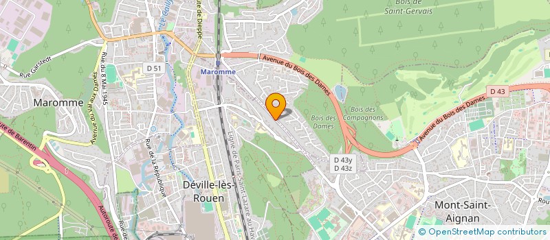 localisation de l'entreprise MONSIEUR CYRIL LHERMINE  DEVILLE-LES-ROUEN