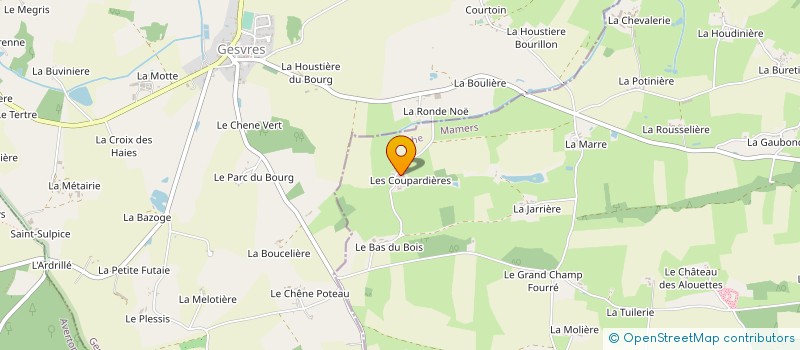 localisation de l'entreprise MONSIEUR CYRIL LHUISSIER  SAINT LEONARD DES BOIS