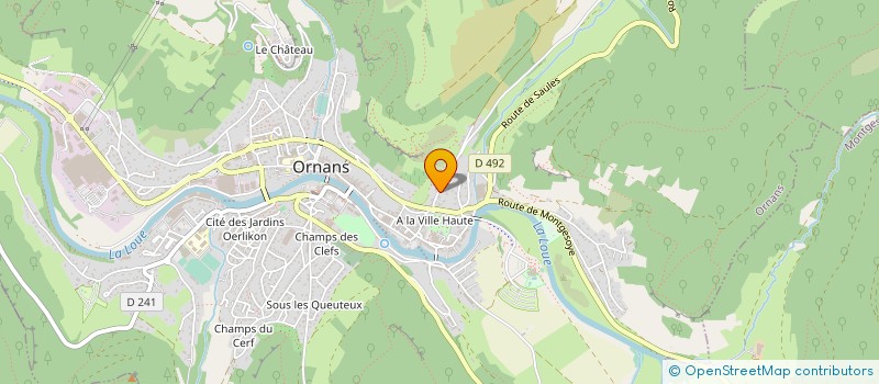 localisation de l'entreprise MONSIEUR CYRIL LIDOINE à ORNANS