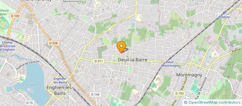 localisation de l'entreprise MONSIEUR CYRIL LINIERES  DEUIL-LA-BARRE