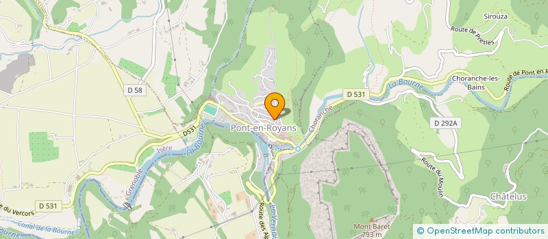 localisation de l'entreprise MONSIEUR CYRIL LIORIT  PONT-EN-ROYANS