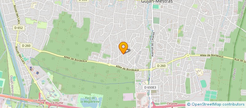 localisation de l'entreprise MONSIEUR CYRIL LONLAS  GUJAN-MESTRAS