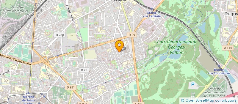 localisation de l'entreprise MONSIEUR CYRIL LORANT à STAINS