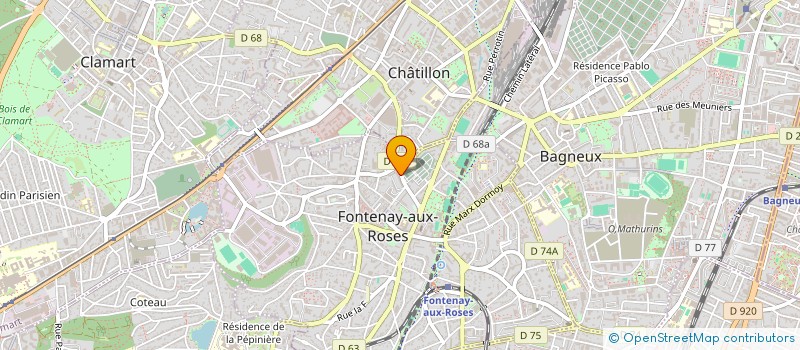 localisation de l'entreprise MONSIEUR CYRIL LOUS à FONTENAY-AUX-ROSES