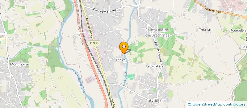 localisation de l'entreprise MONSIEUR CYRIL LUSZEZINSKI  SAINT-HILAIRE-DE-BRETHMAS