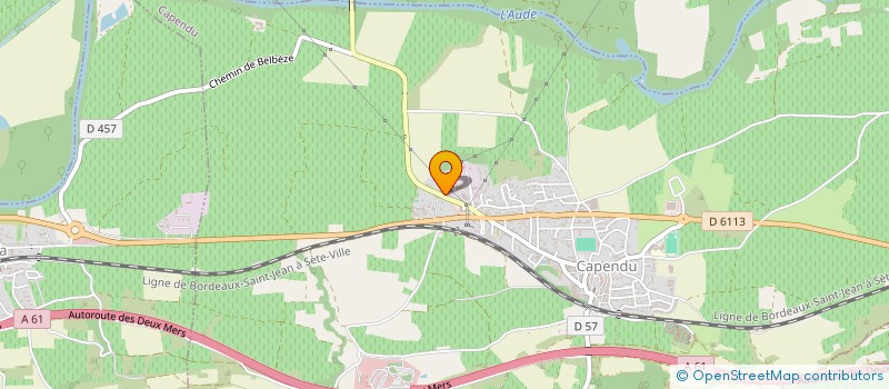 localisation de l'entreprise MONSIEUR CYRIL MAGGI  CAPENDU