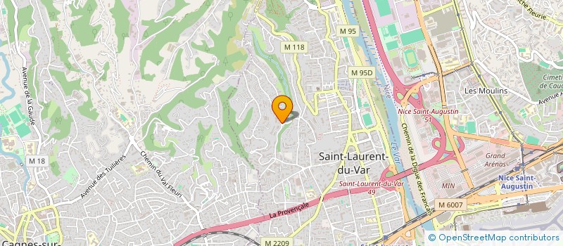 localisation de l'entreprise MONSIEUR CYRIL MAGNE  SAINT-LAURENT-DU-VAR