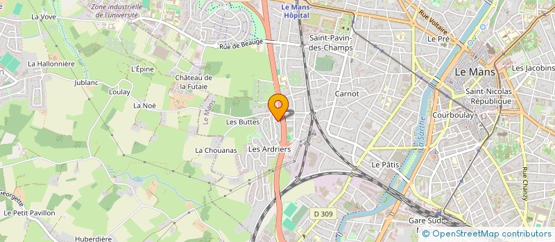 localisation de l'entreprise MONSIEUR CYRIL MAILLARD à LE MANS