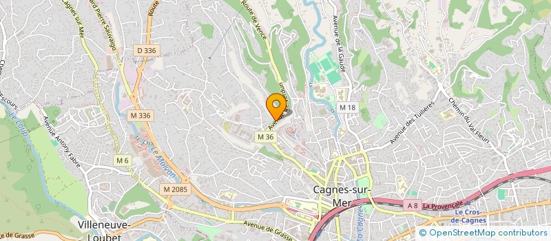 localisation de l'entreprise MONSIEUR CYRIL MALINGREY à CAGNES-SUR-MER