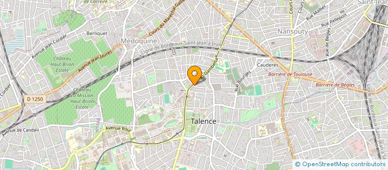 localisation de l'entreprise MONSIEUR CYRIL MANGOLD  TALENCE