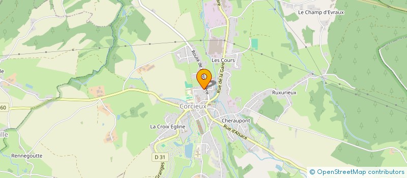 localisation de l'entreprise MONSIEUR CYRIL MARCHAL  CORCIEUX