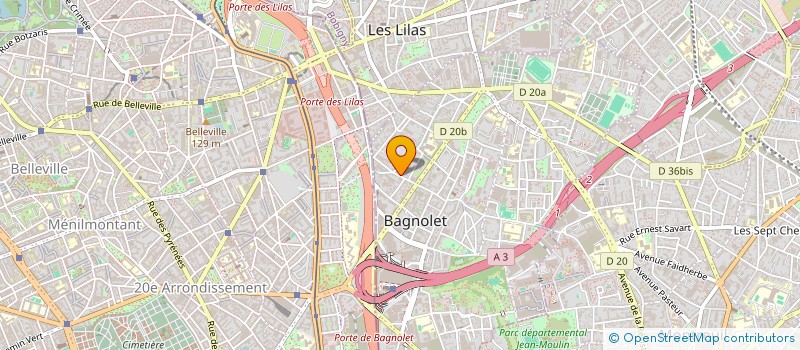 localisation de l'entreprise MONSIEUR CYRIL MARCILHACY à BAGNOLET