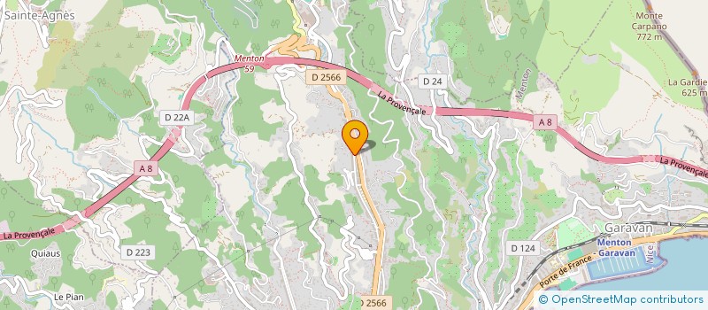 localisation de l'entreprise MONSIEUR CYRIL MARECHAL  MENTON