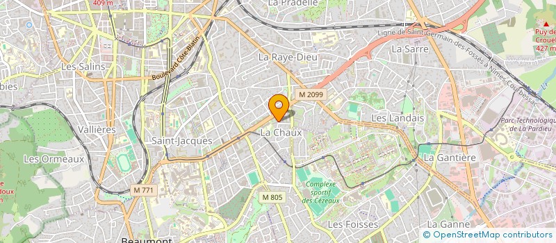 localisation de l'entreprise MONSIEUR CYRIL MARQUER  CLERMONT-FERRAND