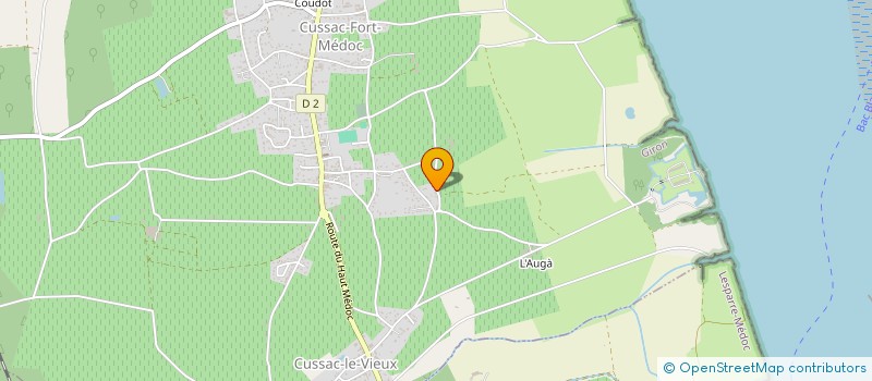 localisation de l'entreprise MONSIEUR CYRIL MARSALOUX  CUSSAC-FORT-MEDOC