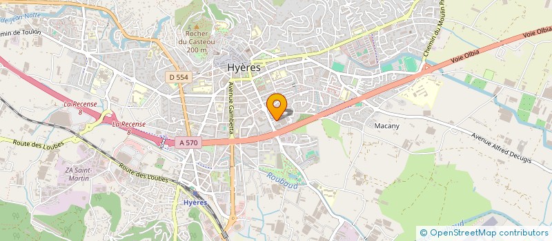 localisation de l'entreprise MONSIEUR CYRIL MARTERA à HYERES