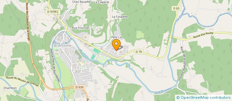 localisation de l'entreprise MONSIEUR CYRIL MARTIAL  BRANTOME EN PERIGORD